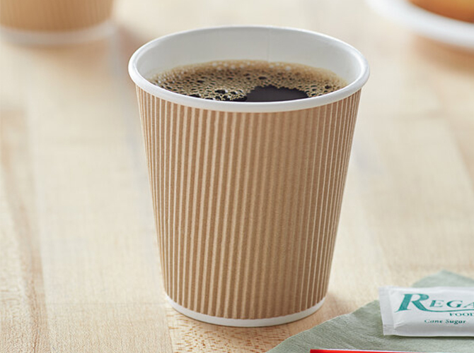 12OZ Disposable Ripple Wall Paper Cups