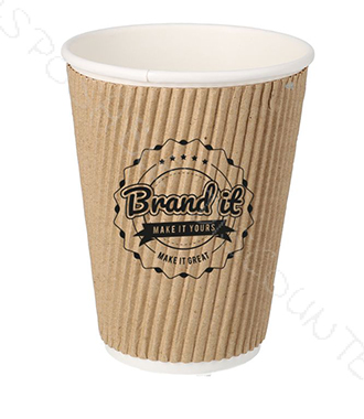 7OZ Disposable Ripple Wall Paper Cups